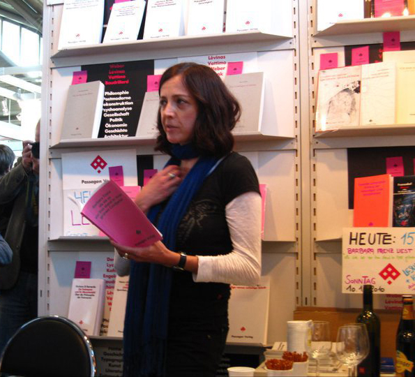 Barbara Frenz, Lesung Frankfurter Buchmesse, 10.10.2010